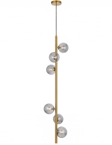 ELSON PE06-AGSM - ELSON 6 LIGHT PENDANT ANTIQUE ELSON PE06-AGSM