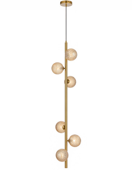 ELSON PE06-AGSM - ELSON 6 LIGHT PENDANT ANTIQUE ELSON PE06-AGSM