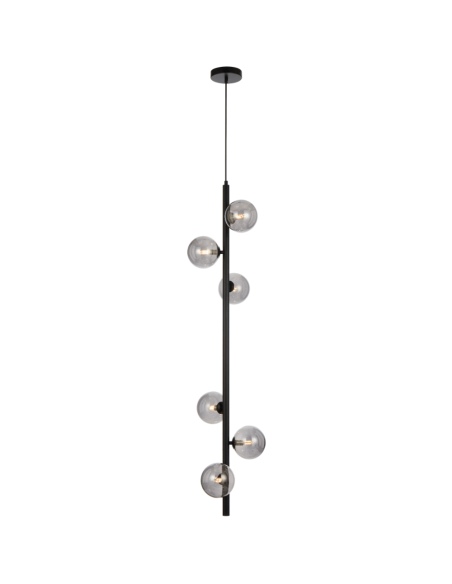 ELSON PE06-BKAMT - ELSON 6 LIGHT PENDANT BLACK - ELSON PE06-BKAMT