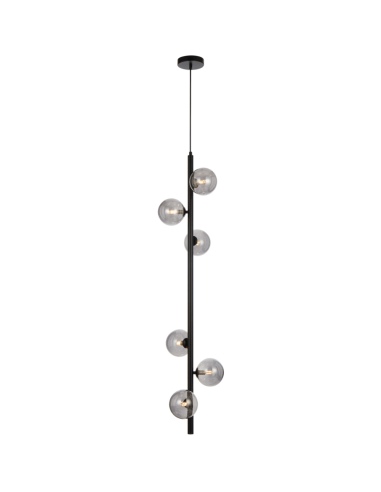 ELSON PE06-BKCLP - ELSON 6 LIGHT PENDANT BLACK - ELSON PE06-BKCLP