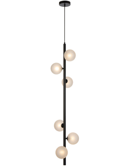 ELSON PE06-BKSMT - ELSON 6 LIGHT PENDANT BLACK - ELSON PE06-BKSMT