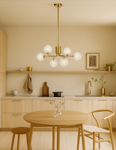FELTON PE06AGAMT - FELTON 6 LIGHT PENDANT ANTIQUE FELTON PE06AGAMT