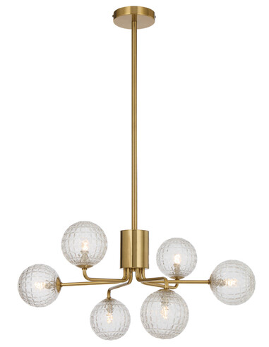 FELTON PE06AGCLP - FELTON 6 LIGHT PENDANT ANTIQUE FELTON PE06AGCLP
