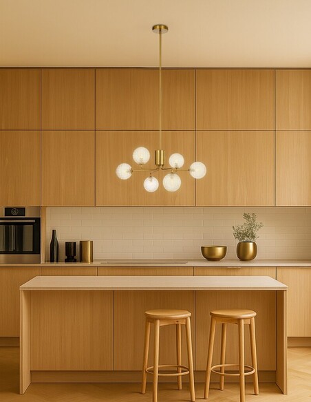 FELTON PE06AGCLP - FELTON 6 LIGHT PENDANT ANTIQUE FELTON PE06AGCLP