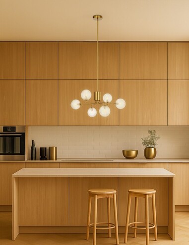 FELTON PE06AGFRT - FELTON 6 LIGHT PENDANT ANTIQUE FELTON PE06AGFRT