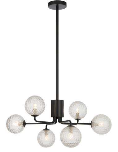 FELTON PE06BKOM - FELTON 6 LIGHT PENDANT BLACK - FELTON PE06BKOM