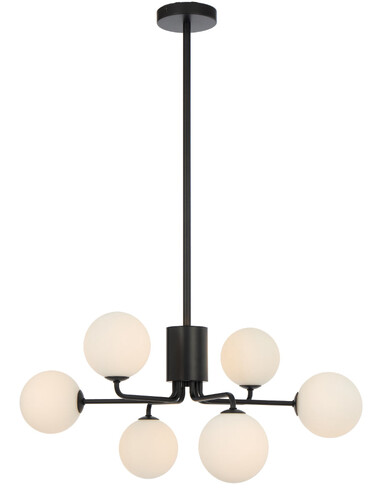 FELTON PE06BKSMT - FELTON 6 LIGHT PENDANT BLACK - FELTON PE06BKSMT