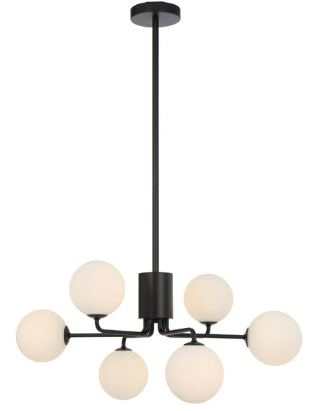 FELTON PE06BKSMT - FELTON 6 LIGHT PENDANT BLACK - FELTON PE06BKSMT