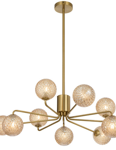 FELTON PE09AGAMT - FELTON 9 LIGHT PENDANT ANTIQUE FELTON PE09AGAMT