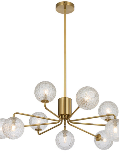 FELTON PE09AGCLP - FELTON 9 LIGHT PENDANT ANTIQUE FELTON PE09AGCLP