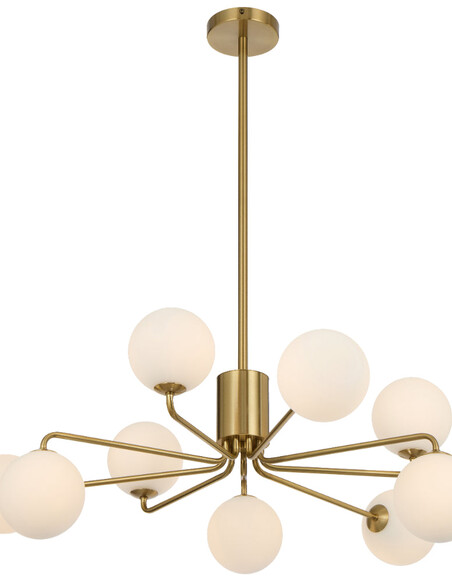 FELTON PE09AGOM - FELTON 9 LIGHT PENDANT ANTIQUE FELTON PE09AGOM