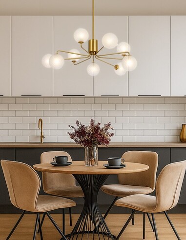 FELTON PE09AGOM - FELTON 9 LIGHT PENDANT ANTIQUE FELTON PE09AGOM