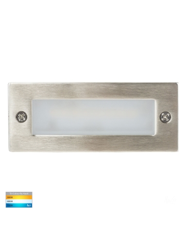Recessed Brick Light with Plain 316 Stainless Steel Face