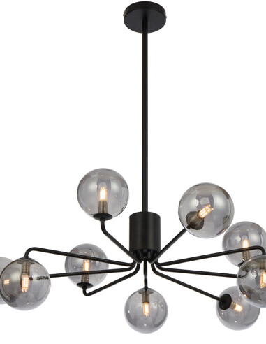 FELTON PE09BKCLP - FELTON 9 LIGHT PENDANT BLACK - FELTON PE09BKCLP