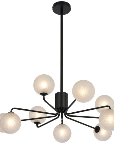 FELTON PE09BKCLP - FELTON 9 LIGHT PENDANT BLACK - FELTON PE09BKCLP