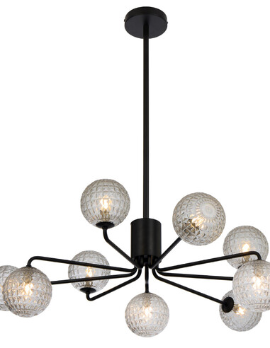 FELTON PE09BKFRT - FELTON 9 LIGHT PENDANT BLACK - FELTON PE09BKFRT