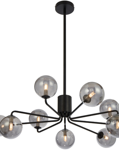 FELTON PE09BKSMT - FELTON 9 LIGHT PENDANT BLACK - FELTON PE09BKSMT