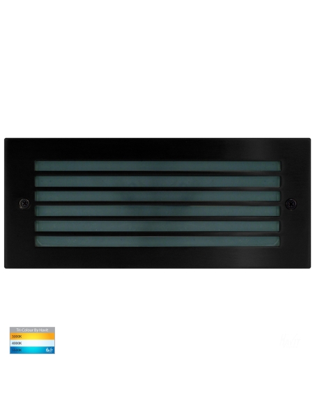 HV3004T-BLK-12V - HV3004T-Black - Bata Black LED Brick Light with Grill