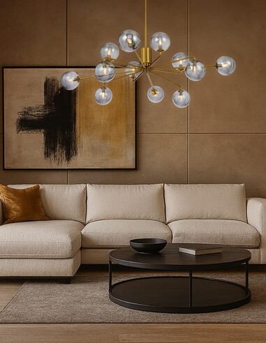 FELTON PE12AGAMT - FELTON 12 LIGHT PENDANT FELTON PE12AGAMT