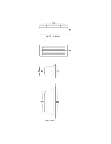 HV3004T-BLK-240V - HV3004T-Black - Bata Black LED HV3004T-BLK-240V