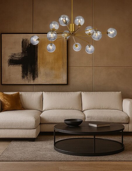 FELTON PE12AGSM - FELTON 12 LIGHT PENDANT ANTIQUE FELTON PE12AGSM
