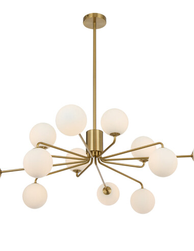 FELTON PE12AGSM - FELTON 12 LIGHT PENDANT ANTIQUE FELTON PE12AGSM