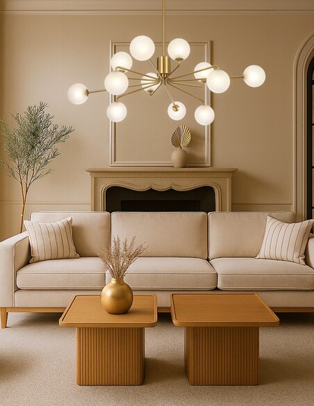 FELTON PE12AGSM - FELTON 12 LIGHT PENDANT ANTIQUE FELTON PE12AGSM
