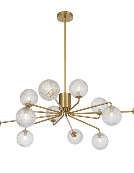 FELTON PE12AGSM - FELTON 12 LIGHT PENDANT ANTIQUE FELTON PE12AGSM