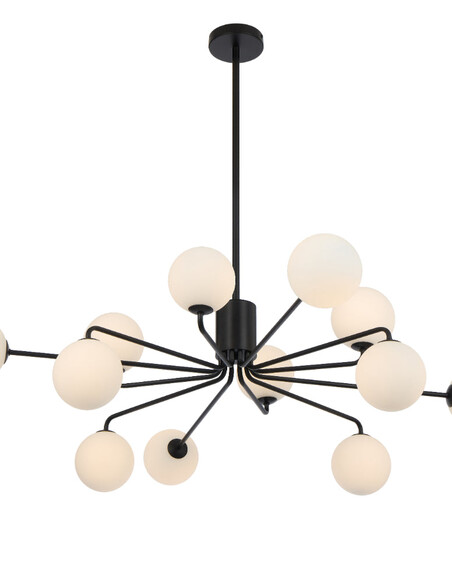 FELTON PE12BKSM - FELTON 12 LIGHT PENDANT BLACK - FELTON PE12BKSM