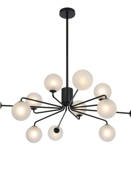 FELTON PE12BKSM - FELTON 12 LIGHT PENDANT BLACK - FELTON PE12BKSM