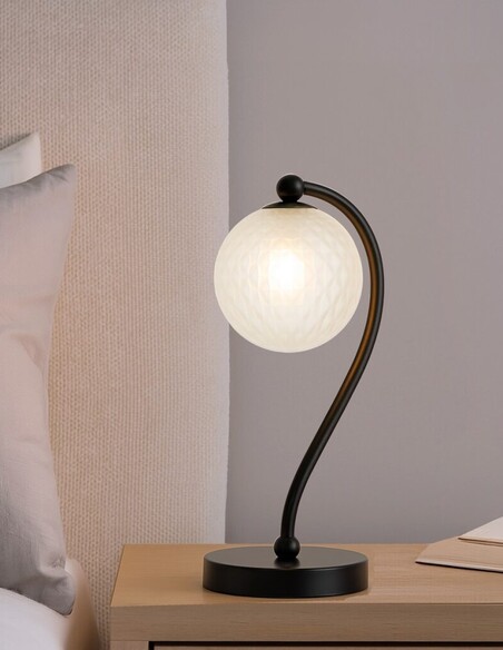 FELTON TL-BKAMT - FELTON TABLE LAMP BLACK - Amber FELTON TL-BKAMT