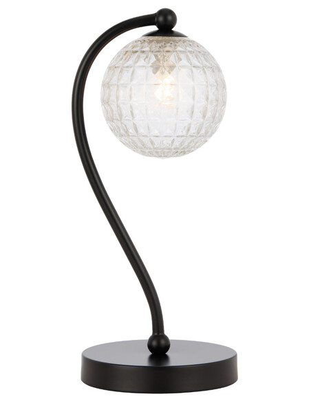 FELTON TL-BKCLP - FELTON TABLE LAMP BLACK - Clear FELTON TL-BKCLP