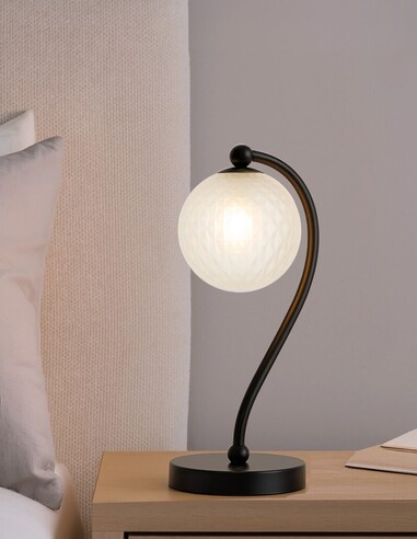FELTON TL-BKSMT - FELTON TABLE LAMP BLACK - Smoke FELTON TL-BKSMT