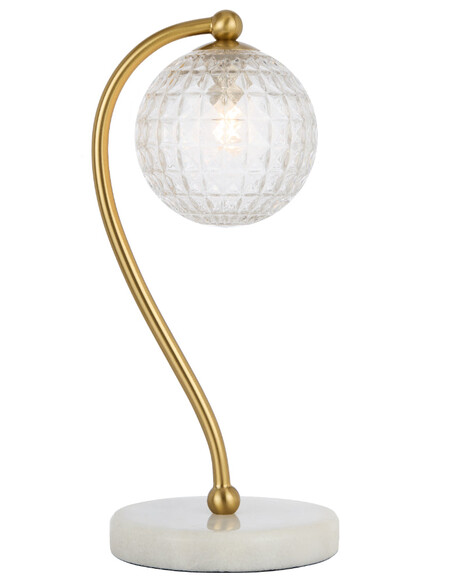 FELTON TL-WHMAMT - FELTON TABLE LAMP WHITE MARBLE FELTON TL-WHMAMT