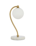 FELTON TABLE LAMP WHITE MARBLE - Smoke