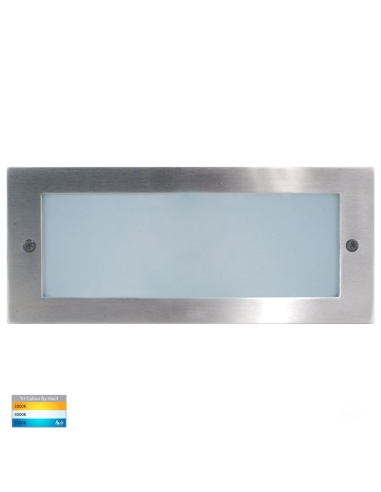Recessed Brick Light with Plain 316 Stainless Steel Face
