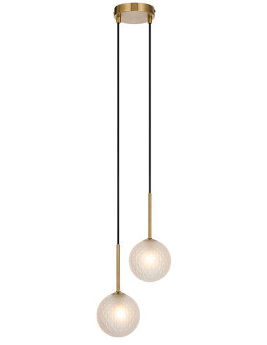 GASTON PE2-AGAMT - GASTON 2 LIGHT PENDANT ANTIQUE GASTON PE2-AGAMT