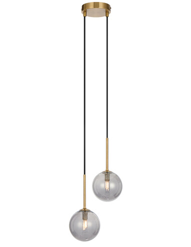 GASTON PE2-AGSM - GASTON 2 LIGHT PENDANT ANTIQUE GASTON PE2-AGSM