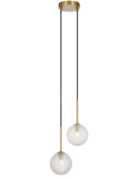 GASTON PE2-AGSM - GASTON 2 LIGHT PENDANT ANTIQUE GASTON PE2-AGSM