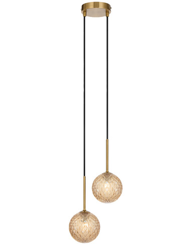 GASTON PE2-AGSM - GASTON 2 LIGHT PENDANT ANTIQUE GASTON PE2-AGSM
