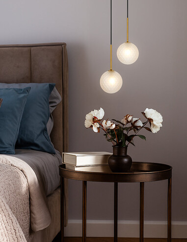 GASTON PE2-AGSMT - GASTON 2 LIGHT PENDANT ANTIQUE GASTON PE2-AGSMT
