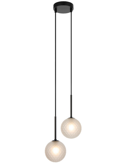GASTON PE2-BKAMT - GASTON 2 LIGHT PENDANT BLACK - GASTON PE2-BKAMT