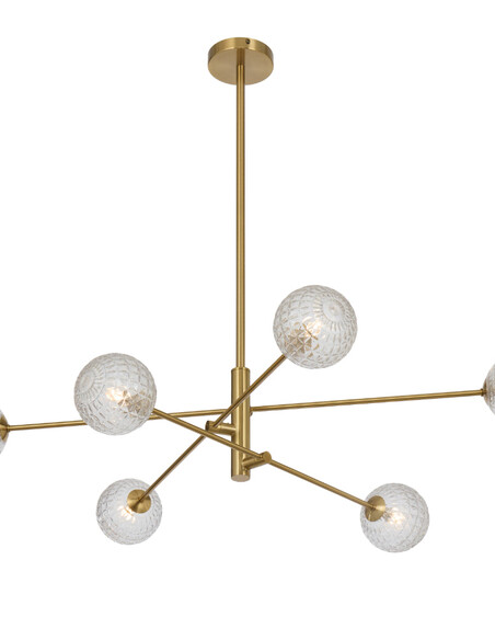 GASTON PE6-AGSM - GASTON 6 LIGHT PENDANT ANTIQUE GASTON PE6-AGSM