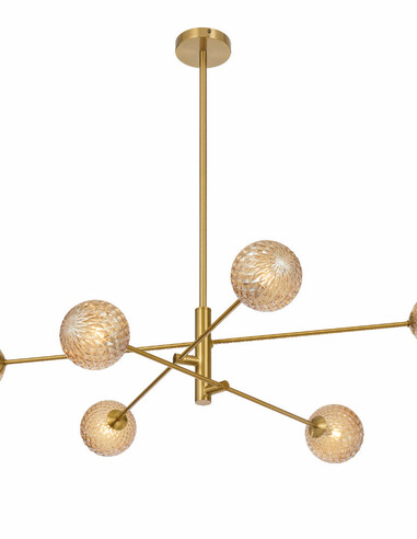 GASTON PE6-AGSM - GASTON 6 LIGHT PENDANT ANTIQUE GASTON PE6-AGSM