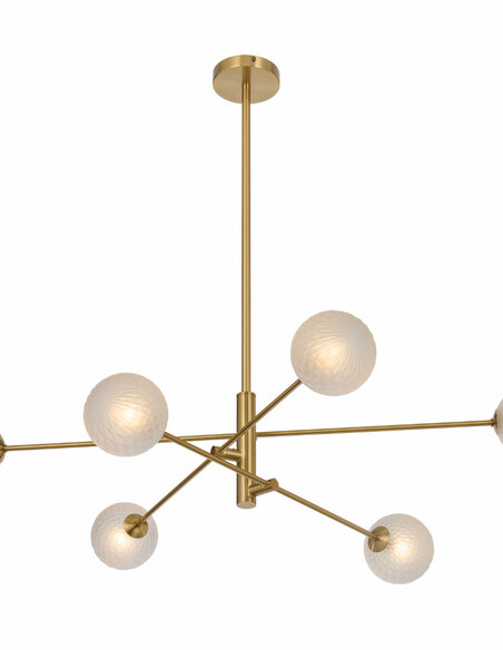 GASTON PE6-AGSMT - GASTON 6 LIGHT PENDANT ANTIQUE GASTON PE6-AGSMT