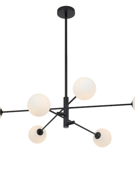 GASTON PE6-BKOM - GASTON 6 LIGHT PENDANT BLACK - GASTON PE6-BKOM