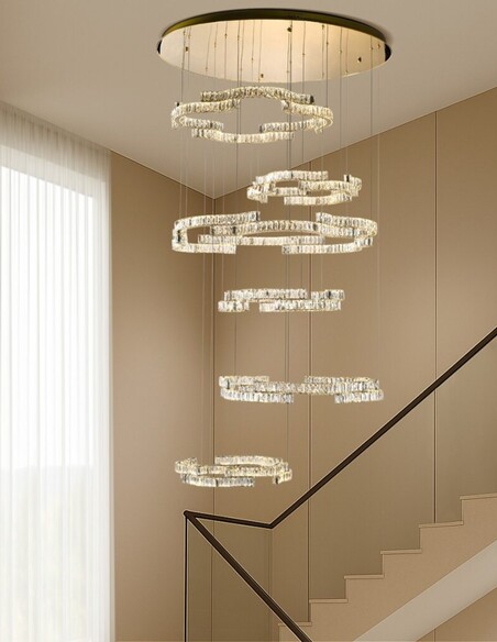 JURA PE6T-GD3C - JURA 6 TIER PENDANT - GOLDJURA PE6T-GD3C
