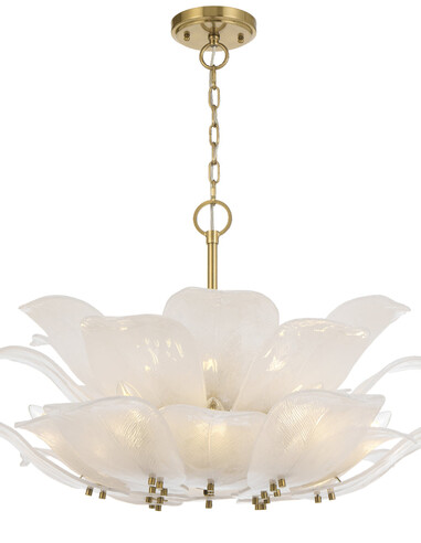 MONTE PE12-BRS - MONTE 12 LIGHT PENDANT - BRASS