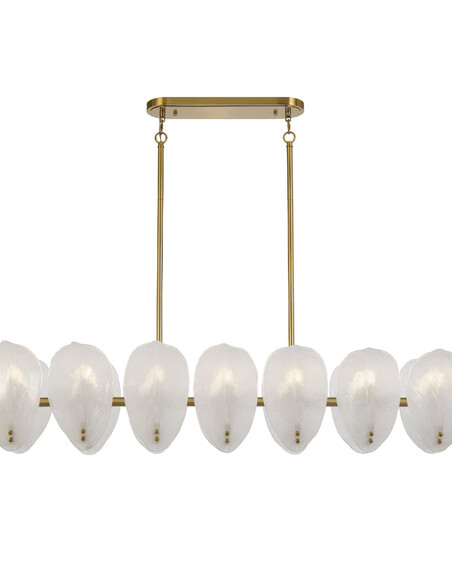 MONTE PE16-BRS - MONTE 16 LIGHT RECTANGLE PENDANT - BRASS