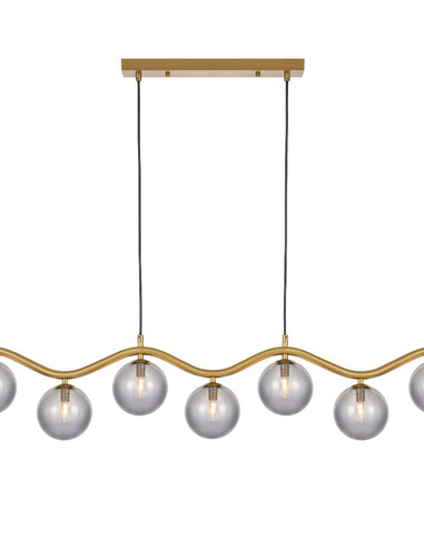 ORTON PE7-AGOM - ORTON 7 LIGHT PENDANT ANTIQUE ORTON PE7-AGOM